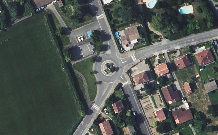 Vue aérienne du Faubourg Launet