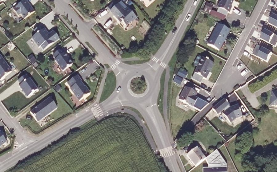 Vue aérienne du Route de Trézien