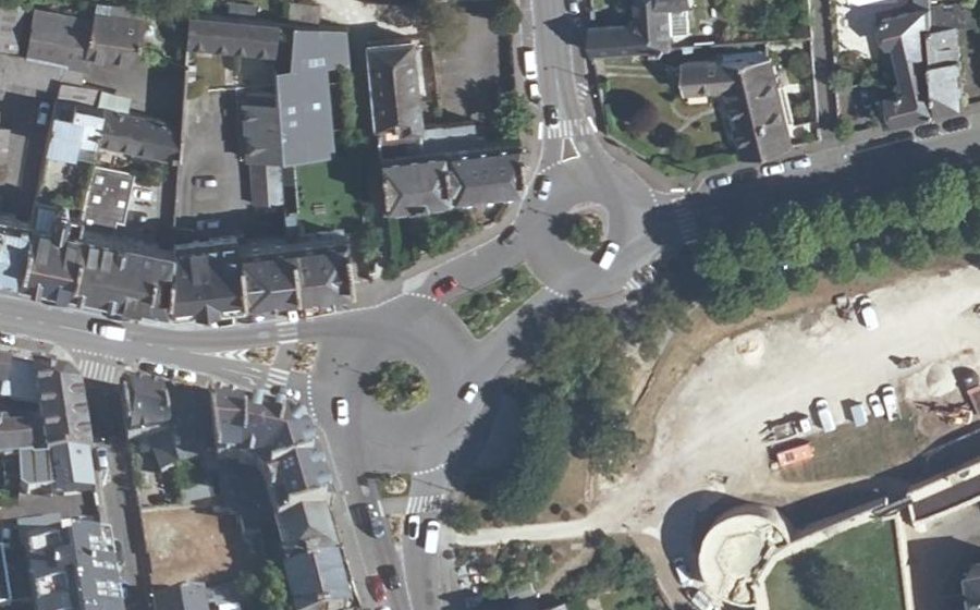 Vue aérienne du Place du Maréchal Leclerc