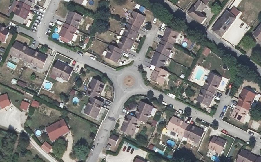 Vue aérienne du Rue Louis Pasteur