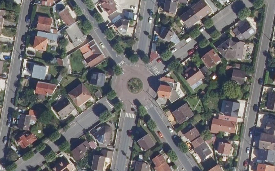 Vue aérienne du Place de la République