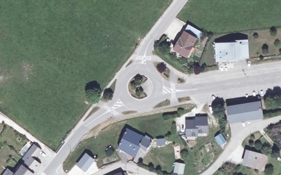 Vue aérienne du Route de Méaudre