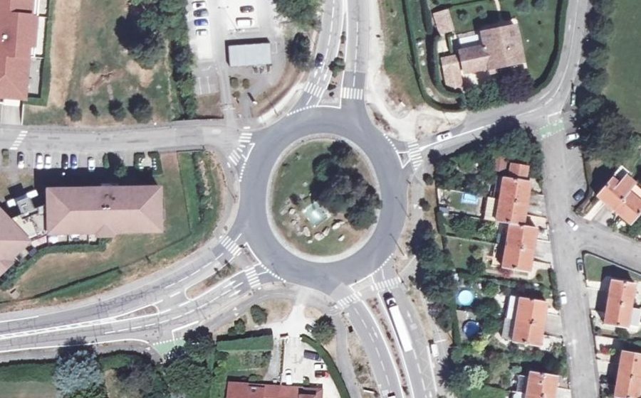 Vue aérienne de la Place Jean Prévost