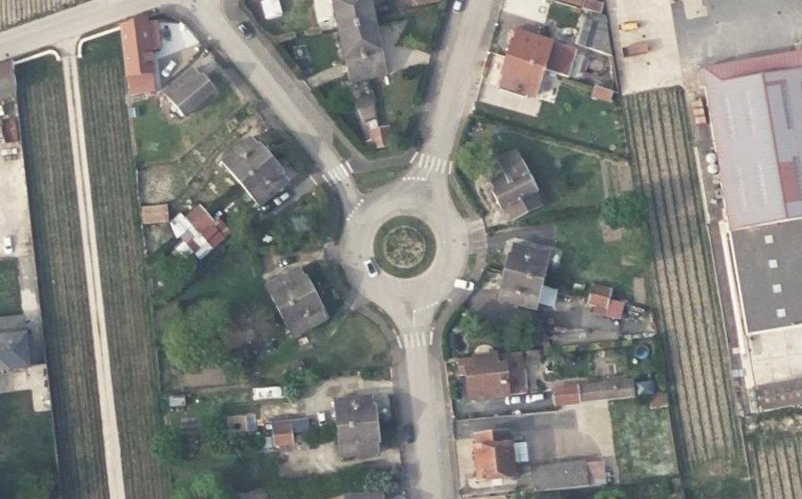 Vue aérienne du Rue des Cités Jardins