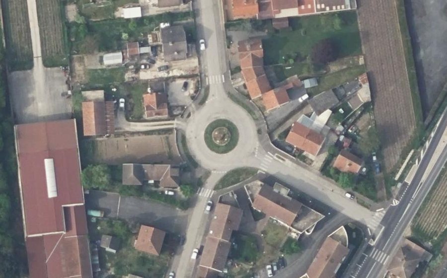 Vue aérienne du Rue des Cités Jardins