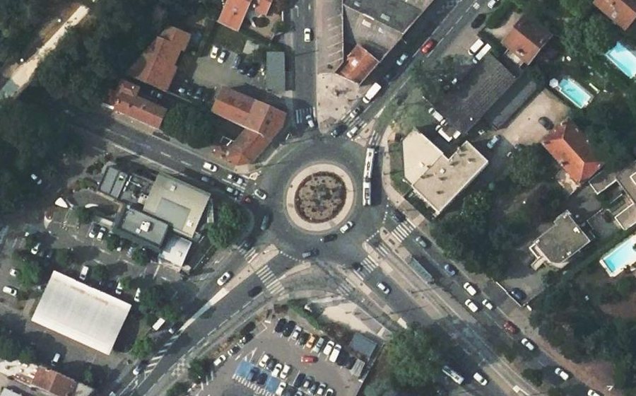 Vue aérienne de la Place du Maréchal Foch