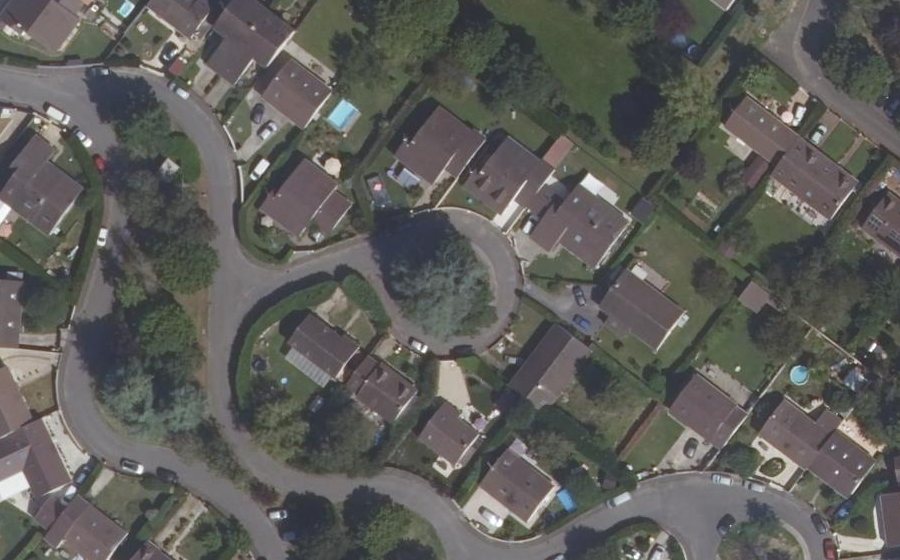 Vue aérienne du Allée des Tilleuls