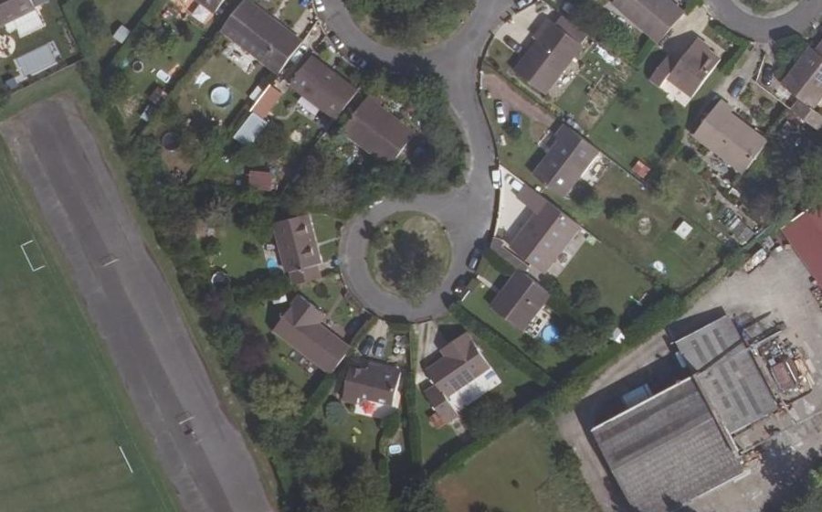 Vue aérienne du Allée des Bouleaux