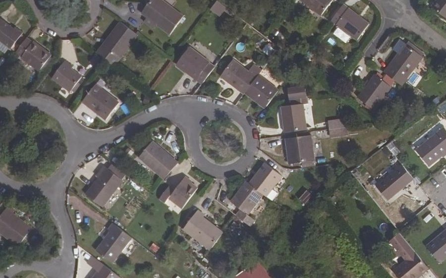 Vue aérienne du Allée des Acacias