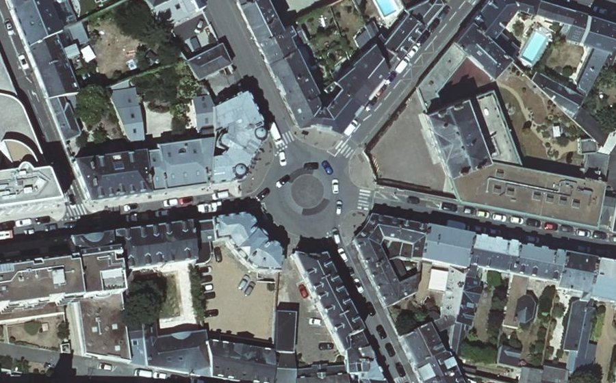 Vue aérienne du Place Lionel Le Couteux
