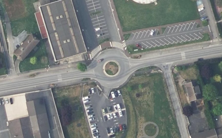 Vue aérienne du Avenue de Bammental