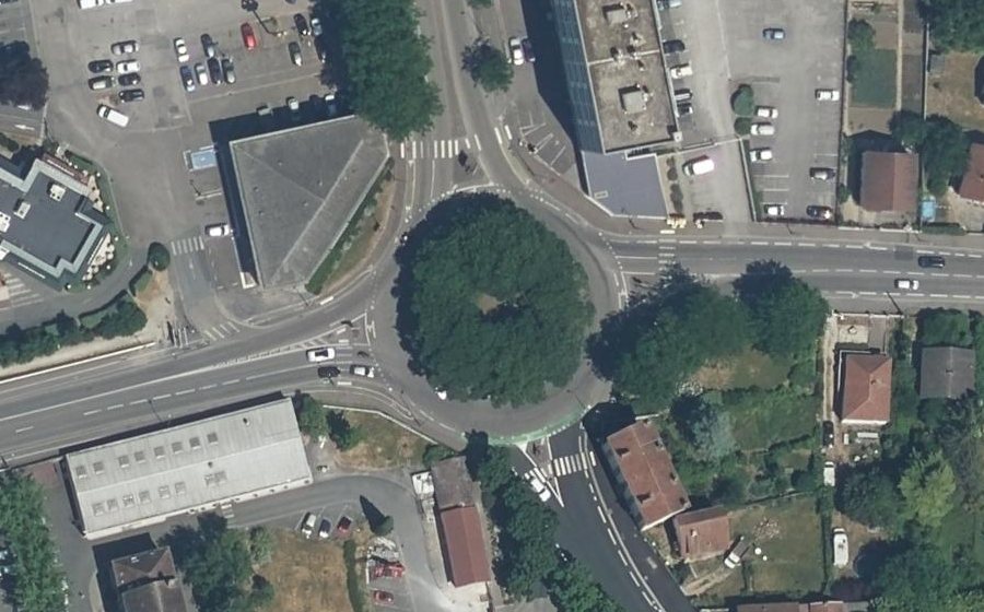 Vue aérienne du Carrefour de l'Europe