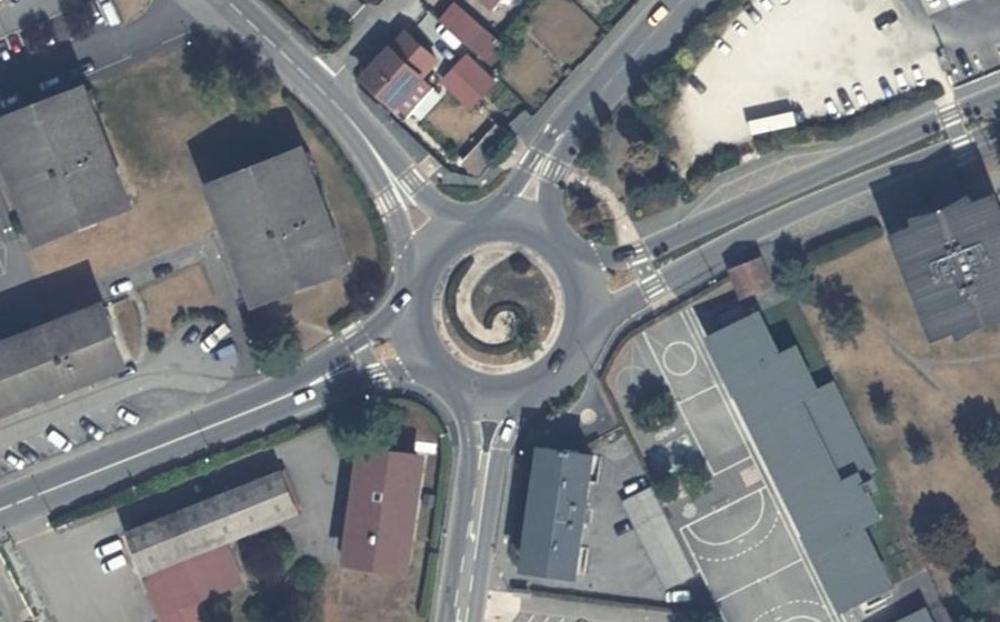 Vue aérienne du Rond-Point de l'Étoile