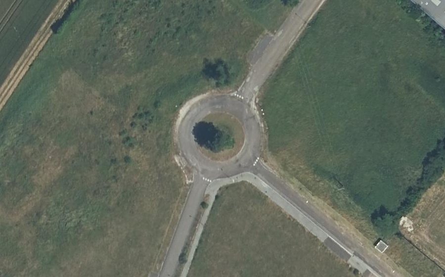 Vue aérienne du Rond-point de l'Artisanat
