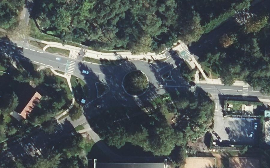 Vue aérienne du Avenue François 1er