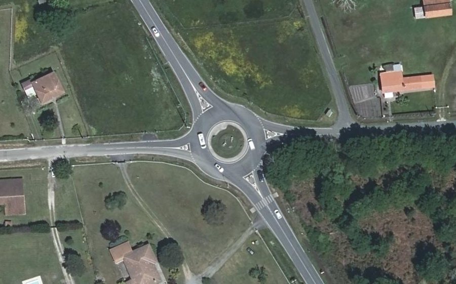 Vue aérienne du Rond-Point du Vigneau