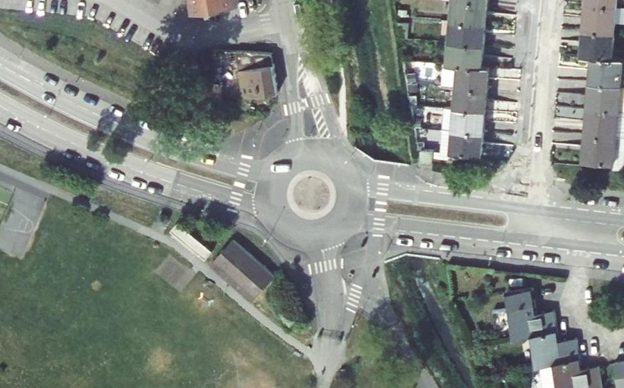 Vue aérienne du Rond-Point du Fort de Petite-Synthe