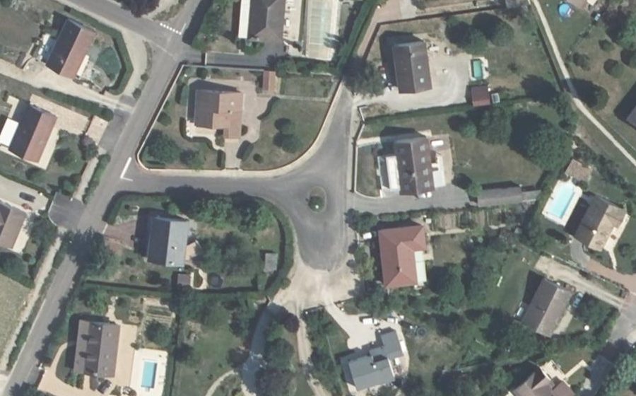 Vue aérienne du Rue Chouard