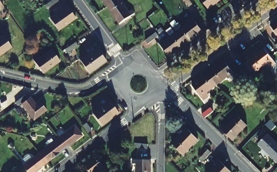 Vue aérienne du Place de Gravelines