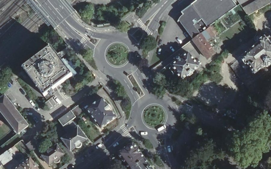Vue aérienne du Carrefour du Tivoli