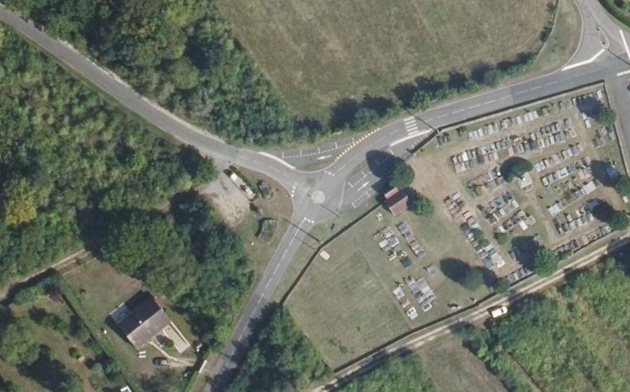 Vue aérienne du Voie des Crêtes