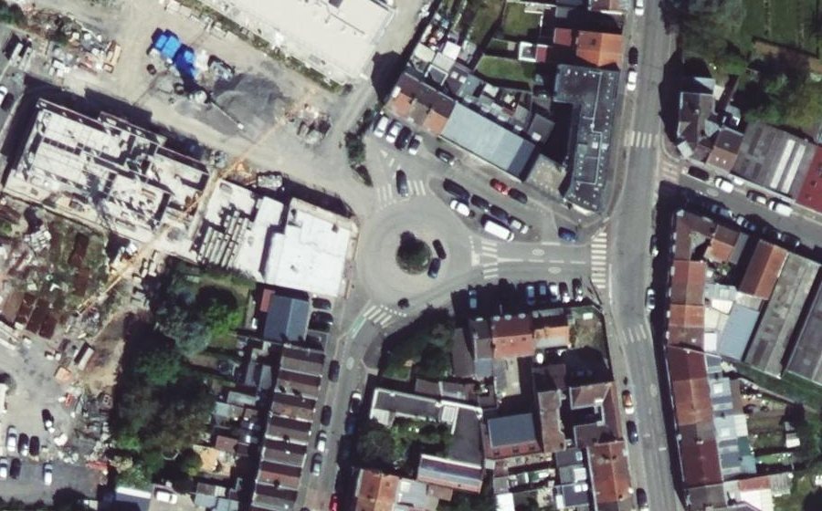 Vue aérienne de la Place Pardoën