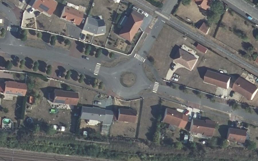 Vue aérienne du Rue Auguste Bougrat