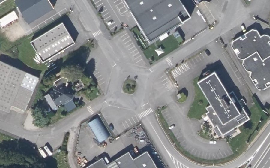 Vue aérienne du Avenue Roland Garros
