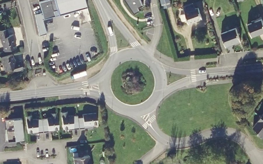 Vue aérienne du Rond-Point de L'Iroise