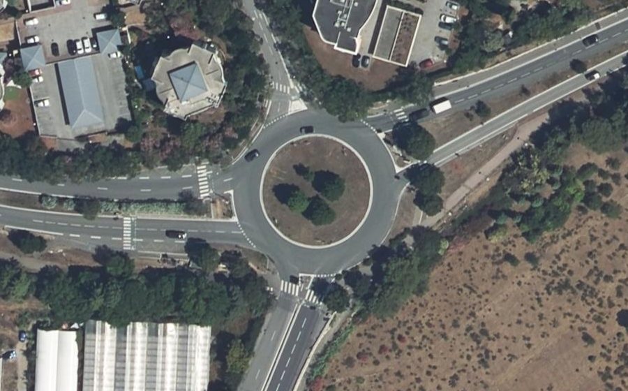 Vue aérienne du Carrefour des Chappes