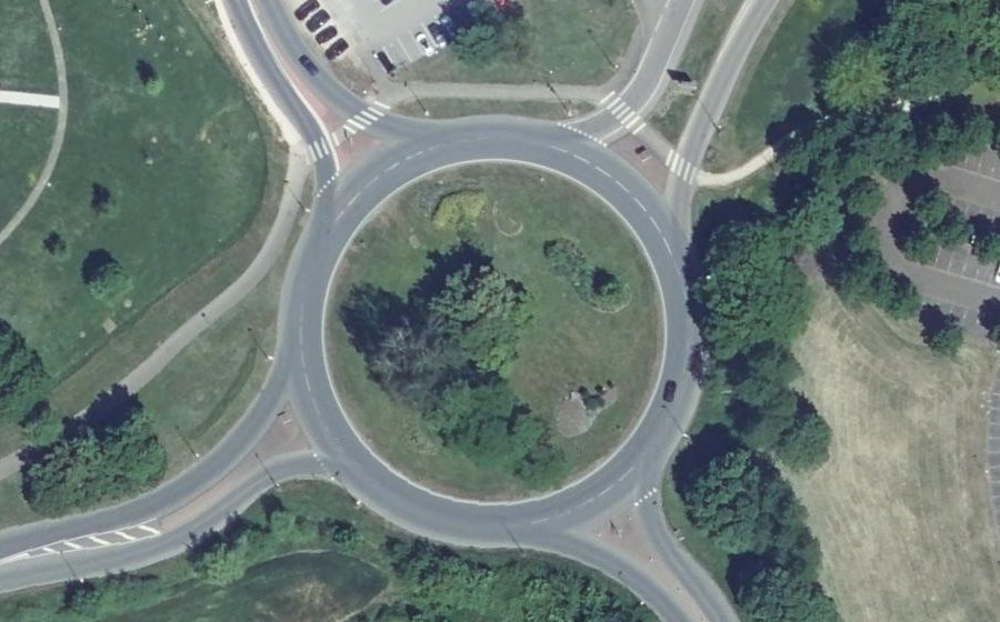 Vue aérienne du Carrefour du Général Susane