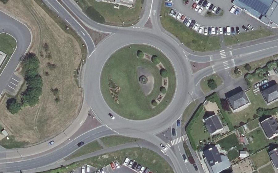 Vue aérienne du Échangeur du Puits