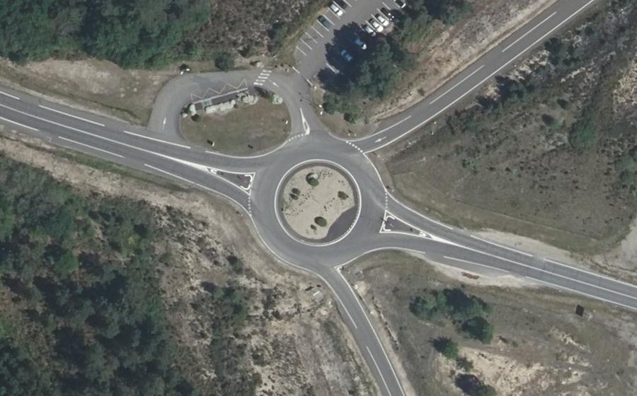 Vue aérienne du Route de Badet