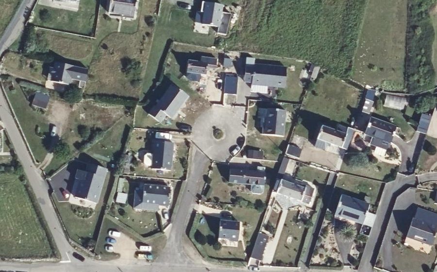 Vue aérienne du Rue Jacques Normant