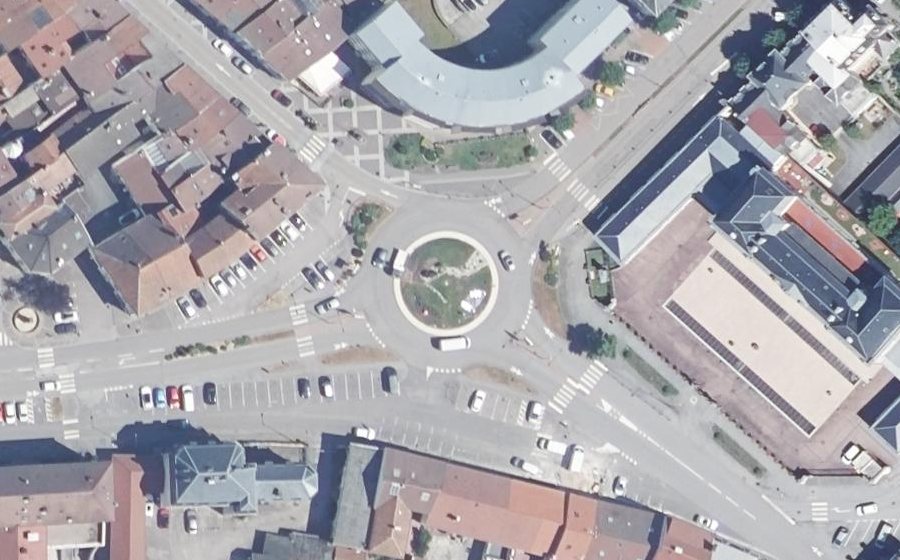Vue aérienne du Place Jules Méline