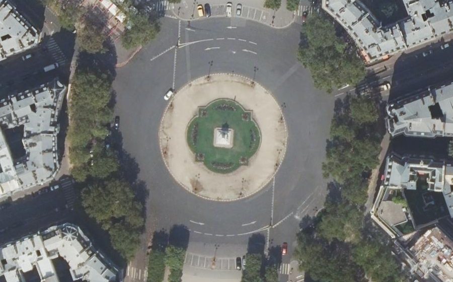 Vue aérienne du Place de Breteuil