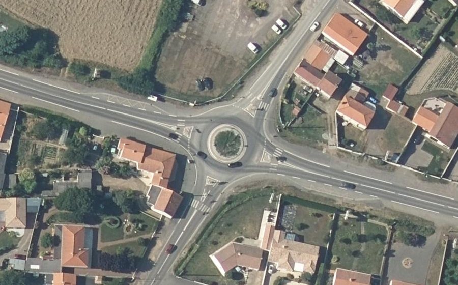 Vue aérienne du Avenue de Talmont