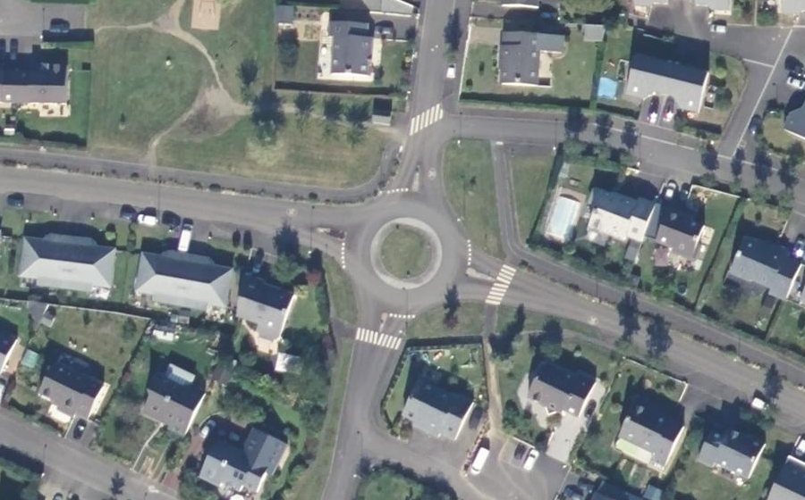 Vue aérienne du Rue des Courtils