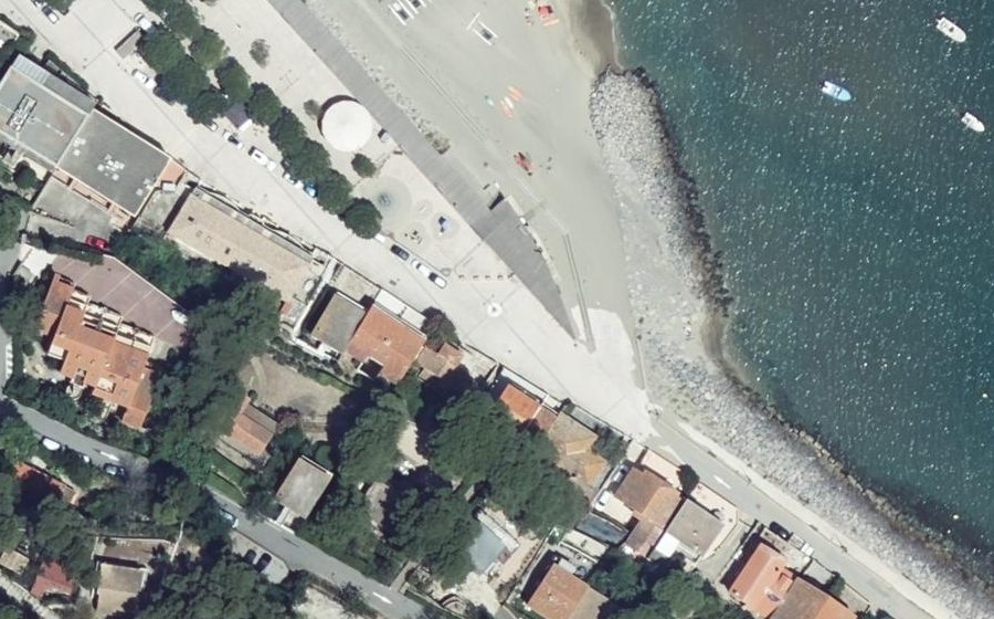 Vue aérienne du Avenue du Front de Mer