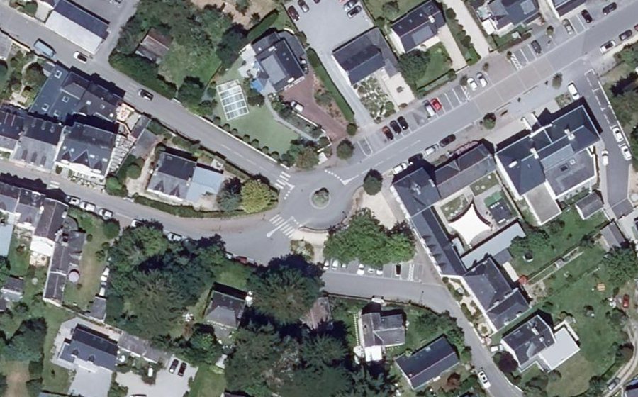 Vue aérienne du Place Keruzen