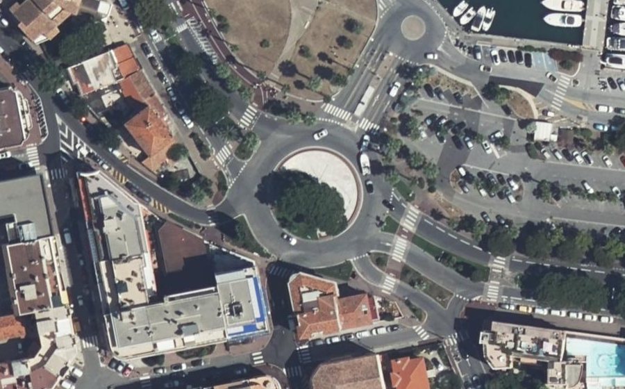 Vue aérienne du Rond-Point Saint-Roch