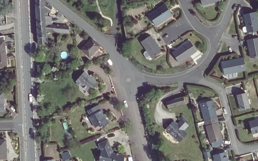 Vue aérienne du Rue de la Cabale