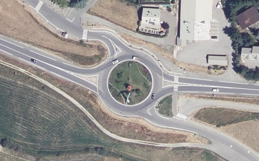 Vue aérienne du Rond-Point du Téléphérique