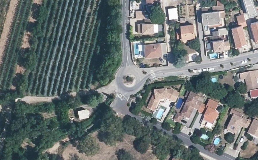 Vue aérienne du Rue des Prés