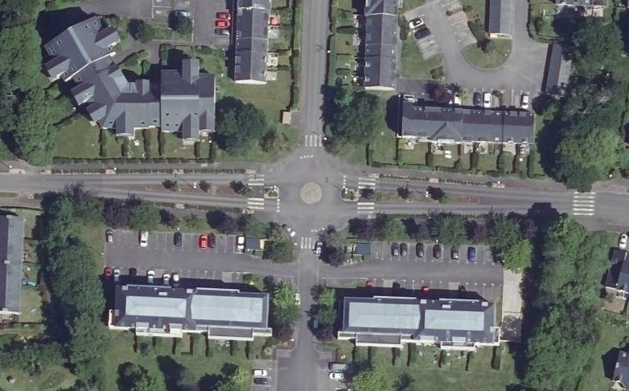 Vue aérienne du Rond-Point Fréhel