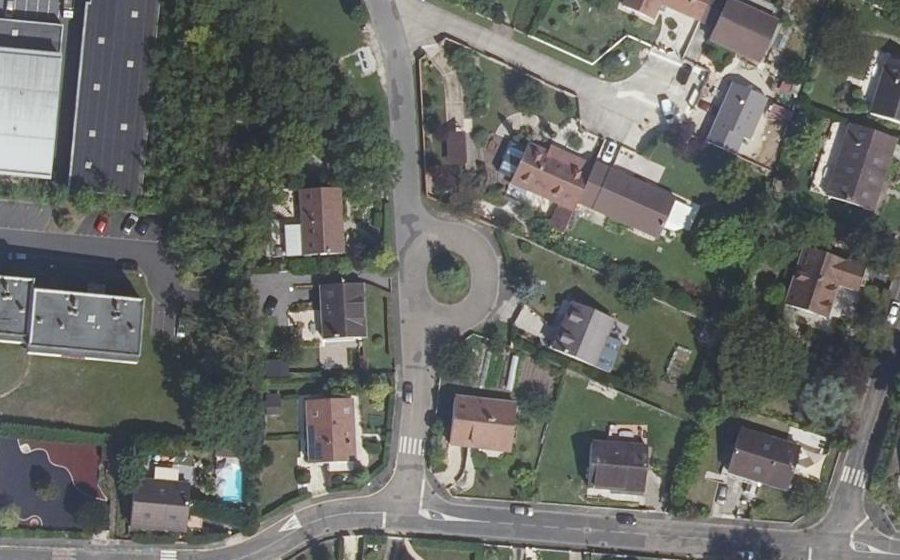 Vue aérienne du Rue des Charmilles