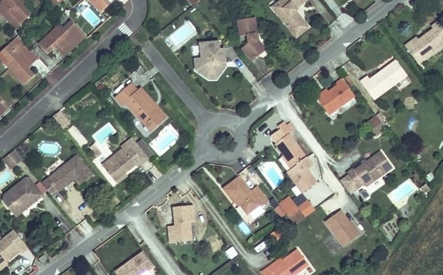 Vue aérienne du Rue des Tournesols