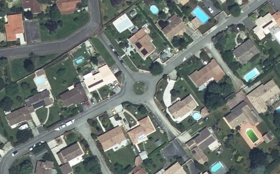 Vue aérienne du Rue des Tournesols