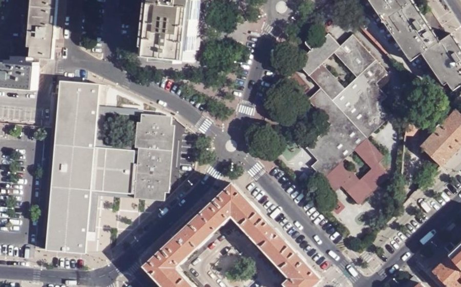 Vue aérienne du Place du Docteur Horace Cristol