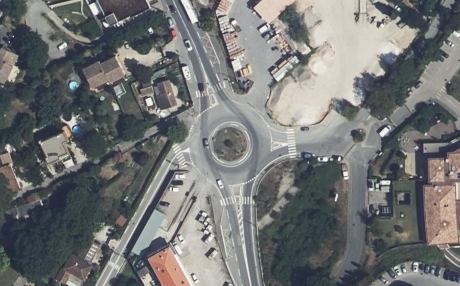 Vue aérienne du Rond-Point Spagnon